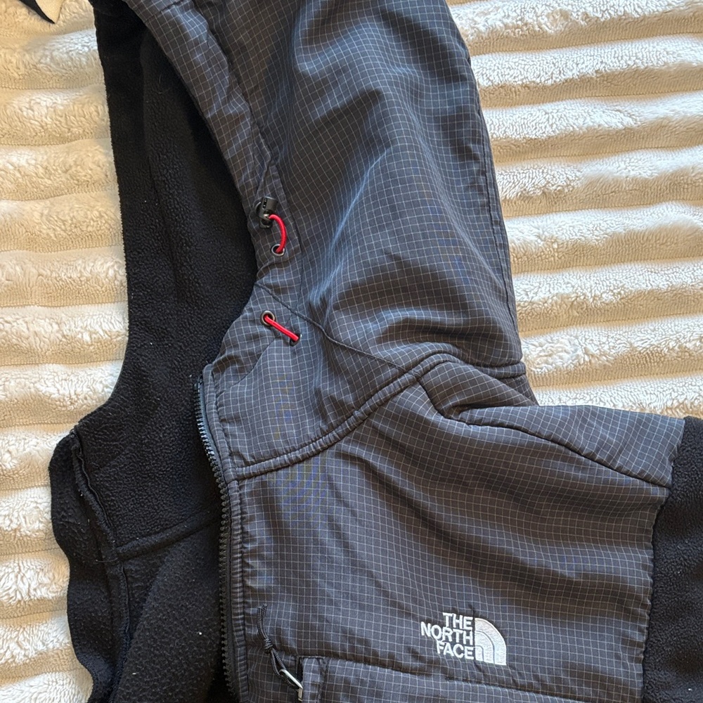The North Face Black and Red Hooded Jacket